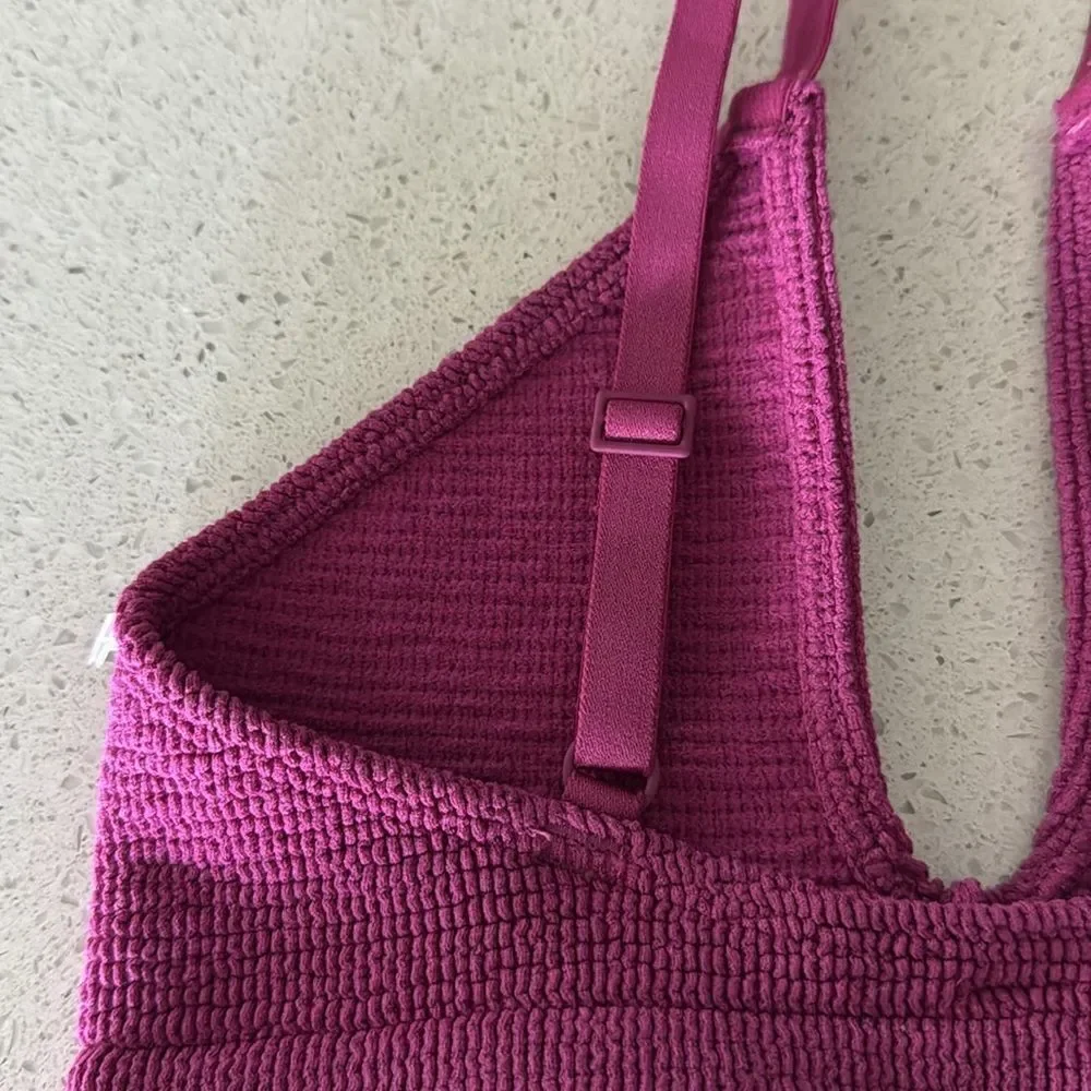 NWOT Free People The Rib Reach For Triangle Bra XS/S Seamless Pull On Voop